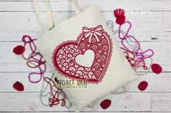 Love heart paper cut design. SVG / DXF / EPS / PNG files Product Image 4