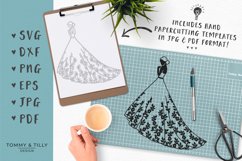 Floral Bride No.2 - SVG EPS DXF PNG JPG PDF Cutting File Product Image 5