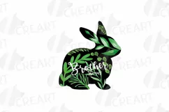 Floral rabbit family, sister, brother,papa and mama bunny Product Image 9