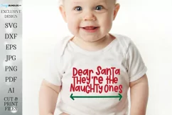 Dear Santa They're The Naughty Ones - Christmas Design Product Image 3
