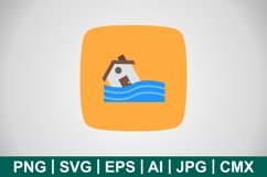 Vector Flood Symbol Icon Product Image 1