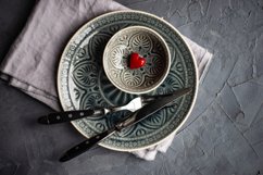 Festive table setting for St. Valentine day concept Product Image 1