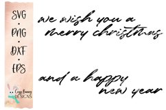 We Wish You a Merry Christmas SVG | Happy New Year Product Image 1