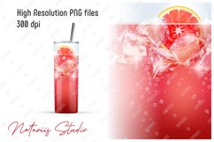 Realistic Iced Soda Drink Pattern for 20oz SKINNY TUMBLER. Product Image 2