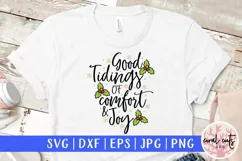 Good Tidings of comfort & Joy - Christmas SVG EPS DXF PNG Product Image 1