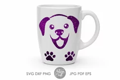 Dog face SVG | cute dog SVG | puppy | happy dog Product Image 3