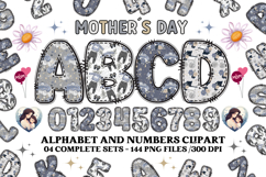 Mothers Day Floral Alphabet &amp; Seamless Patterns PNG Product Image 2