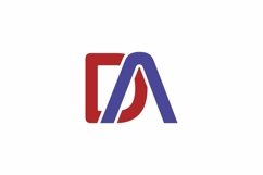 DA logo design vector template Product Image 1
