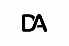 DA logo design vector template Product Image 1