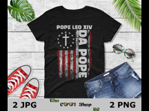 Da Pope Png, Funny Pope Leo XIV Sublimation, Vatican Pope Product Image 2