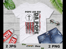 Da Pope Png, Funny Pope Leo XIV Sublimation, Vatican Pope Product Image 3