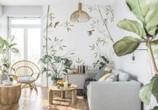 Wall mockup - Wallpaper mockup - Living room Product Image 6