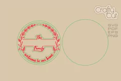 Family Last Name sign SVG files to cut and engrave Product Image 2