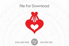 Heart earrings SVG | laser cutting | Valentine's Day SVG Product Image 4