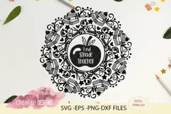 2nd grade teacher mandala, SVG file, teacher t-shirt design Product Image 1