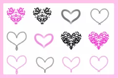 80 Valentine Love Hearts Collection ESP, JPG, PNG, SVG Product Image 4