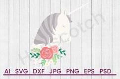 Unicorn SVG, DXF File, Cuttatable File Product Image 1