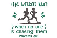 embroidery design jogging funny quote Product Image 1