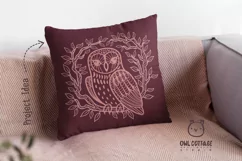 Owl in the Branches svg, Owl Zentangle svg, Owl in the Leave Product Image 7