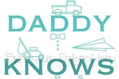 Daddy Knows Stuff - SVG, Clipart, Graphic - Father SVG Product Image 2