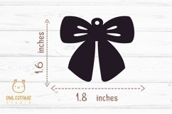 Bow Earrings SVG, Ribbon Earrings svg template, bow svg Product Image 3