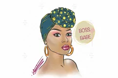 African Boss Babe Sublimation | Boss Girl PNG Product Image 5