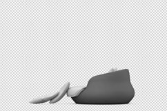 Isometric Arm Chair 3D isolated render Product Image 1