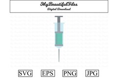 syringe SVG - Cute medical SVG, EPS, PNG and JPG Product Image 1