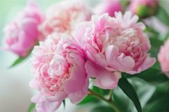Pink peonies. Generate ai Product Image 1