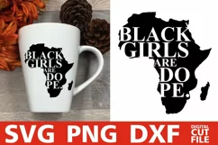 Black Girls svg, Black History, Melanin svg, Afro Woman svg Product Image 2