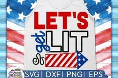 Let's Get Lit SVG DXF PNG EPS Cutting Files Product Image 1