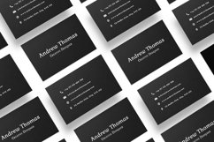 Black Sober Business Card Template V2 Product Image 6