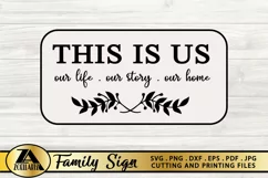 This Is Us SVG Home Sign SVG Farmhouse Sign SVG Cut File Product Image 3
