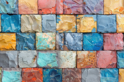 Colorful Brick Wall Background Wallpaper Product Image 1