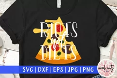 Riots not diets - Women Empowerment EPS SVG DXF PNG Product Image 1