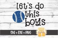 Let's Do This Boys - Baseball SVG PNG DXF Cut Files Product Image 2