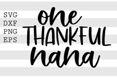 One thankful nana SVG Product Image 1