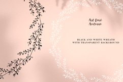 Floral Laurel Wreath Circle Frame SVG Product Image 2