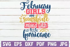 February Girls are Sunshine Mixed With A Little Hurricane Product Image 1