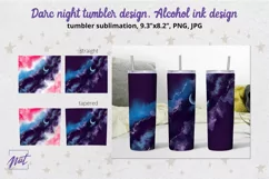 Tumbler design | Dark night tumbler sublimation design Product Image 1