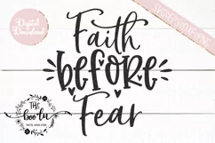 Faith Before Fear SVG EPS DXF PNG Product Image 2