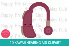 Kawaii Hearing Aid Clipart I Hearing Aid Clipart Graphics Product Image 2