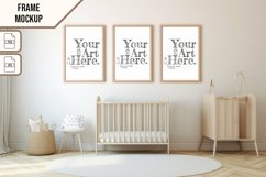 Wooden Frame Smart Mockup PSD &amp; JPG Template Graphic Product Image 1