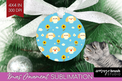 Dachshund Dog Ornament PNG Cute Chibi Puppy PNG Sublimation Product Image 1