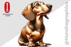 Dachshund dog Clipart - PNG File Product Image 1