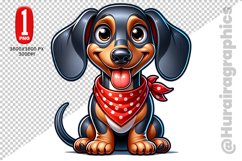 Dachshund dog Clipart - PNG File Product Image 1