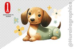 Dachshund dog Clipart - PNG File Product Image 1