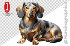 Dachshund dog Clipart - PNG File Product Image 1