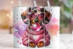 Dachshund Tumbler Wrap Sublimation, Dog Mom Tumbler, Dog PNG Product Image 1