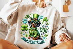 St Patrick&#039;s Day Dog PNG, My Dog Is My Lucky Charm PNG, Dog Product Image 2